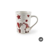 thumbnail of Excelsa set 4 mug Gnomo stoneware 38 cl multicolore