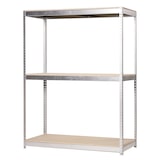 thumbnail of SimonRack Industrieregal, 2000x1200x600 mm, 400 kg am Biegepunkt, 3 Holzböden, Garagenregal, Verzinkt/Holz- Ecoforte