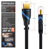 thumbnail of Primewire 8k HDMI Kabel 2.1 - 8K @ 120Hz 4K @ 240Hz mit DSC, 48 Gbit/s, HDMI 2.0a 2.0b, 3D, Highspeed Ethernet, HDTV UHD II, HDR-10+ eARC VRR - 0,5 m