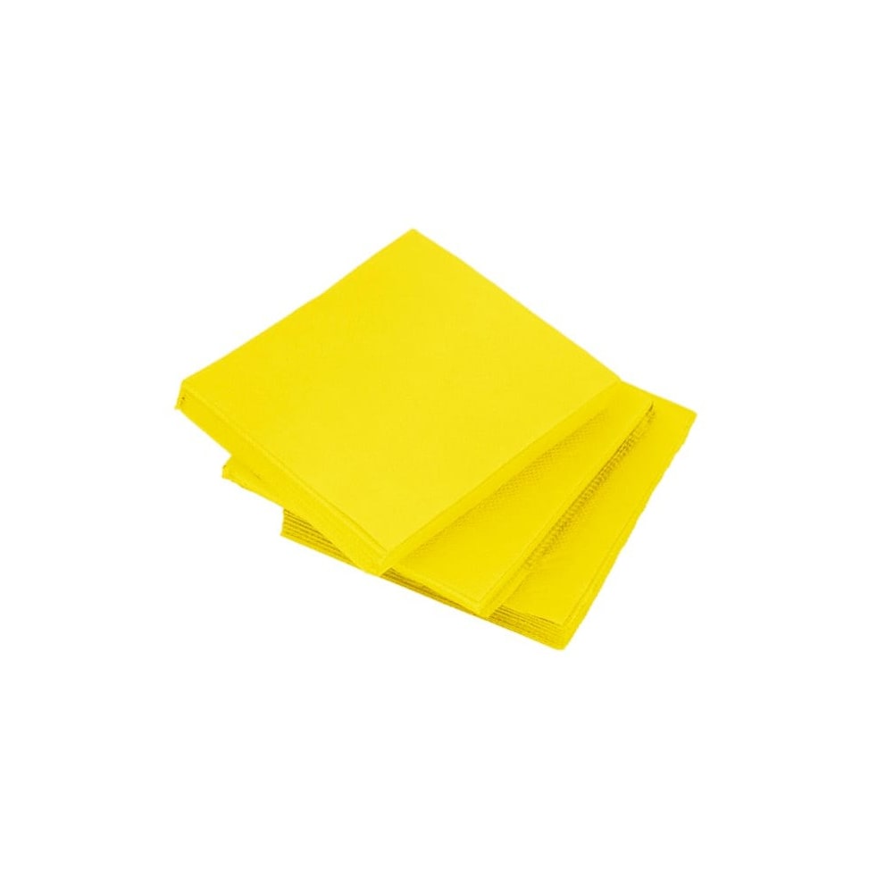 Caja 2400 Servilletas Papel 20x20 Micropunto - Color - Amarillo