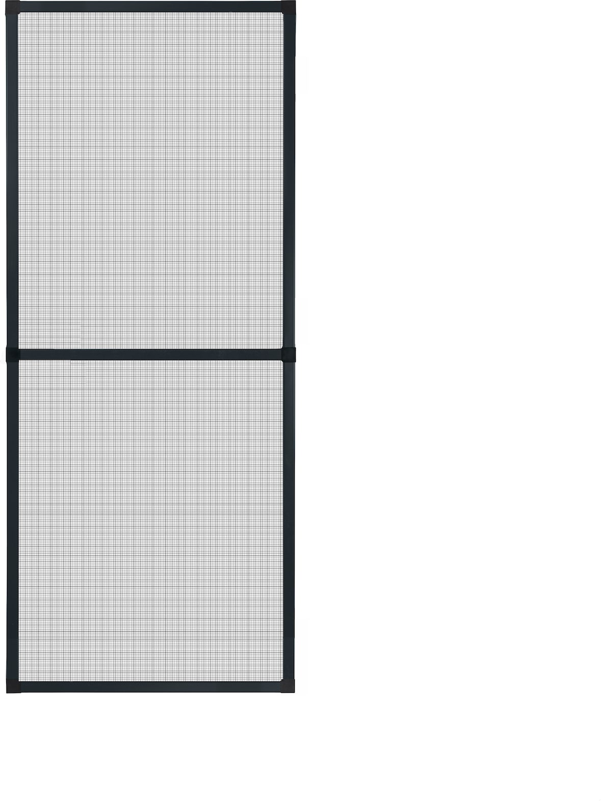 Fliegengitter Insektenschutz Fenster Alu Rahmen nach auf Maß ohne Bohren Bausatz,Farbe:anthrazit (RAL7016),Größe (Breite x Höhe):130 x 240 cm