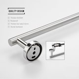 thumbnail of TOJ Living Handtuchstange – 60 cm – Edelstahl – Silber – Wandmontage – Handtuchhalter