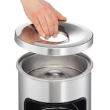 thumbnail of DURABLE Papierkorb Metall 17L rund mit Ascher SAFE