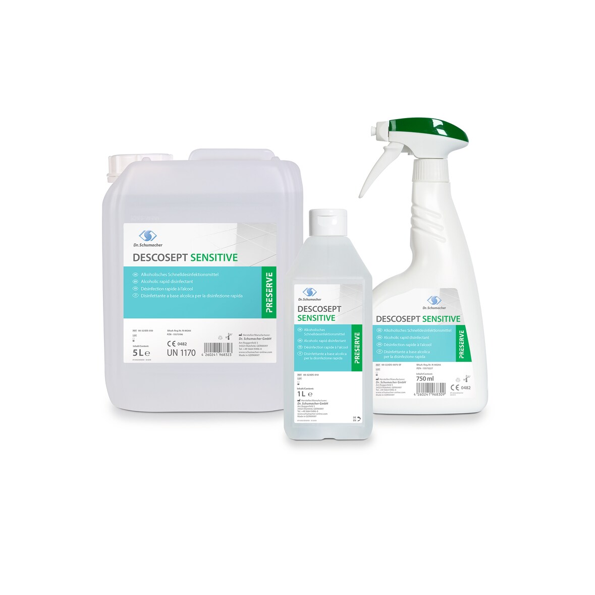 Descosept sensitive Schnelldesinfektion | 10 x 1 L | Flächendesinfektion