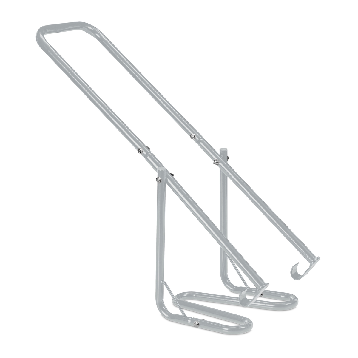 Relaxdays Müllpresse, Müllverdichter Hausmüll, Restmüll & Papier, Abfallverdichter, manuelle Hausmüllpresse, Stahl, grau