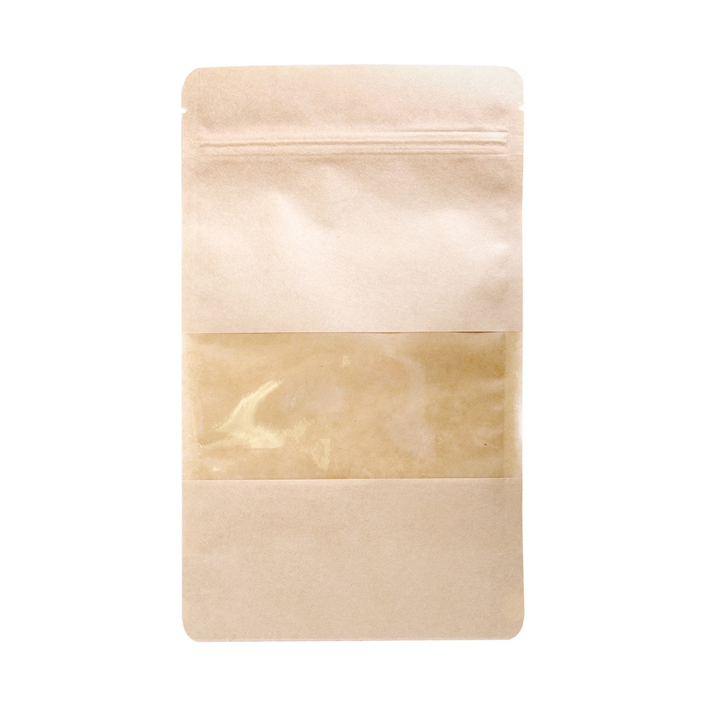 500 Unités - Sacs Auto-Fermeture 500 Gr 45 + 13 Pet + 27 Cpp G/M2 16+4X27 Cm Naturel Kraft - Garcia de Pou