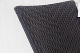 thumbnail of METRO Professional terrasstoel Milano, staal/ PE-rotan, 56 x 56 x 88 cm, met armleuningen, stapelbaar, zwart