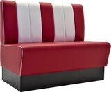 thumbnail of Americano Retro Eckbank | 244x244 cm | Dinerbank Set Rot & Weiß | Gastro Sitzbank mit Ecke