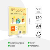 thumbnail of Paquete de folios A4 de 120gr con 500 Hojas Blancas para Uso Escolar y Entornos Laborales- Ofituria