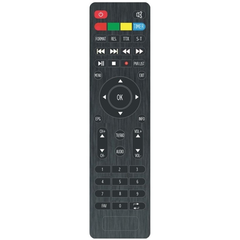Télécommande D'origine Pour Récepteur Tntsat Boitier Tv Modèle Ors9989 Usage Non Intensif Optex