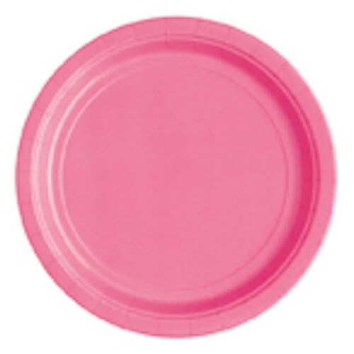 8 runde Teller pink