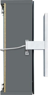 thumbnail of Badezimmermöbel-Set Spiegelschrank Waschtisch Badschrank grau mit Füßen V-90.59F-01