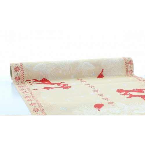 Sovie HOME Tischläufer Sarah aus Linclass® Airlaid 40 cm x 4,80 m, 1 Stück - Tischband Weihnachten