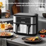 thumbnail of Dual Zone Heißluftfritteuse Doppelkammer 10L | Airfryer mit 2x5 L Körben, Friteuse Heissluft ohne Öl, 8 Programmen, Vorheizen&Warmhalten, 2600W