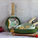 thumbnail of Menastyl - Poêle 28cm colorama  olive - en aluminium - revêtement antiadhésif en céramique