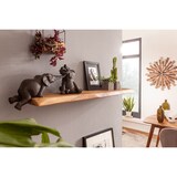 thumbnail of FineBuy Wandregal Baumkante Akazie Holz Design Schweberegal Regal Massiv Natur