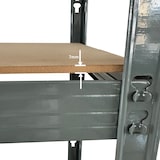 thumbnail of METRO Professional Étagères pour charges lourdes KBT45,  charge maximale de 350 kg par étagère, gris