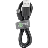 thumbnail of Goobay 46800 Micro USB Lade- und Synchronisationskabel, 1 m, Schwarz - für Android-Geräte, Schwarz