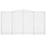 thumbnail of vidaXL Gabionen mit Hochbogen 2 Stk. 400x50x200/220cm Verzinktes Eisen