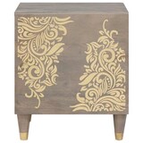 thumbnail of vidaXL Nachttisch 2 pcs Grau 40 x 33 x 46 cm massives Mangoholz