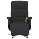 thumbnail of vidaXL Massagesessel mit Fußteil Schwarz Stoff