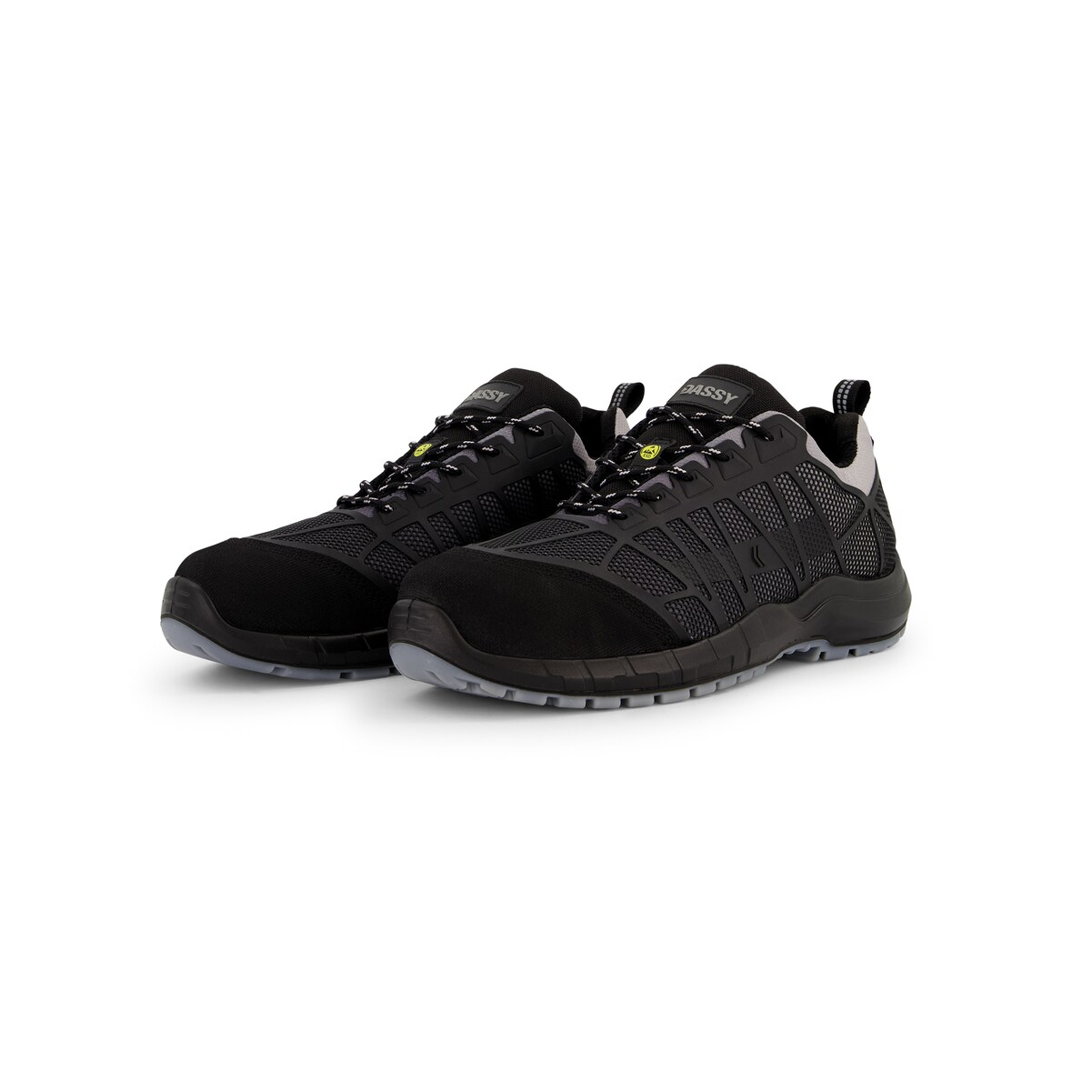DASSY® Nox S3 ESD SRC Sicherheitshalbschuhe | EN ISO 20345 | DGUV 112-191 | Plasmafeel® | Art.-Nr. 10011 anthrazitgrau/schwarz 44