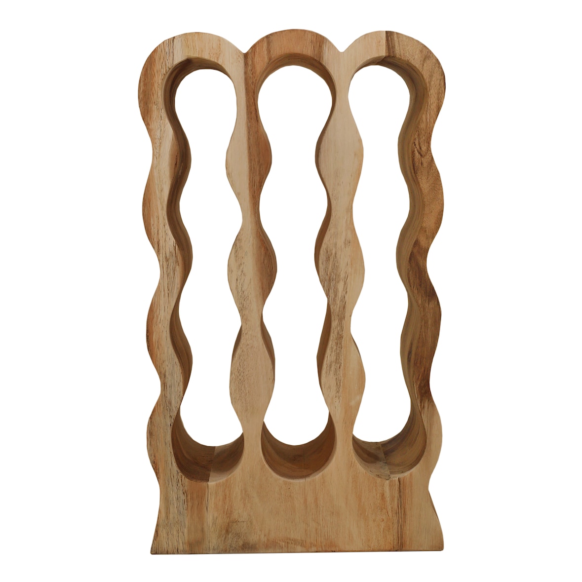 SIT Möbel Casier à vin | pour 12 bouteilles | Bois de suar naturel | L 39 x P 18 x H 66 cm