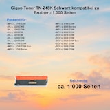 thumbnail of Gigao Toner TN-248K Schwarz für Brother DCP-L3520CDW Eco - 1.000 Seiten