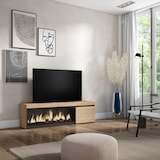 thumbnail of Mueble TV, Televisión, 160, Para TV hasta 65", Chimenea eléctrica XXL, Roble _422_5