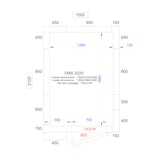 thumbnail of Chefgastro Kühl- und Frierzelle - 120mm BxTxH 1500x2100x2200mm