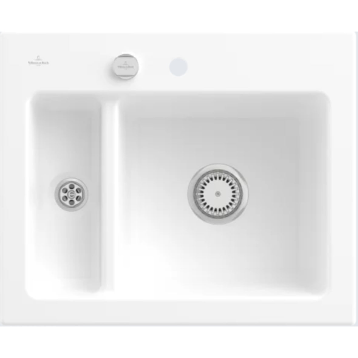 Villeroy&Boch Spülbecken, Küchenspüle Subway 60 XM Stone White 620x510mm, Unterschrankbreite 60cm