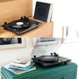 thumbnail of Tourne Disque Platine vinyle Thomson TT700 Sortie RCA - (33/45 Tours) - Finition Alu , jeu de Lumière OVNI couleurs LED