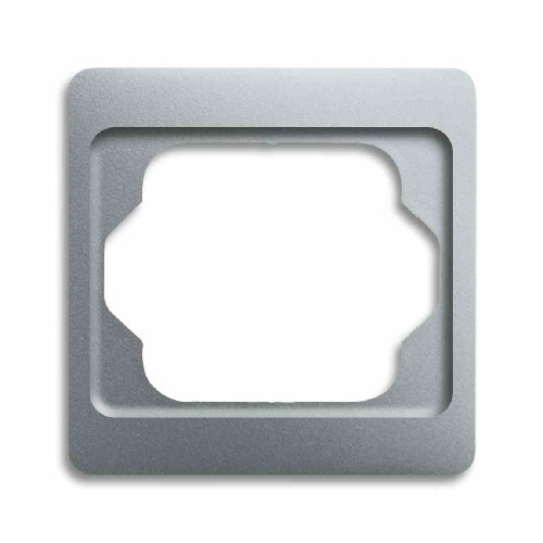 ALPHA Rahmen, 1f, titan, matt, Metall, geeignet für Geräteeinbaukanal, geeignet für Unterputz-Installation, Aluminium