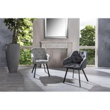 thumbnail of Elsa - Stuhl aus dunkelgrauem Stoff 2-tlg