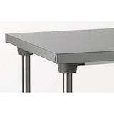 thumbnail of Tournus Arbeitstisch aus Edelstahl, Abm  1400 x 700 x 900 mm  Stärke Edelstahltischplatte 1,2mm