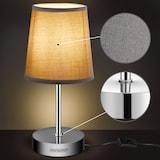 thumbnail of Tischlampe LED Lumiere 32x13x13 cm taupe