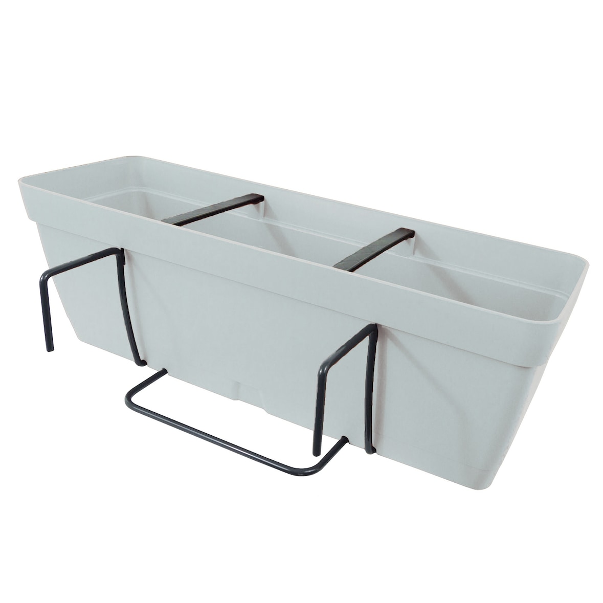 Artplast - Blumenkasten 50 cm mit quadratischer Befestigungsplatte