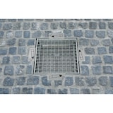 thumbnail of PROREGAL Robuster Bodenascher mit Zigaretten-Piktogramm | HxBxT 40x40x15cm | Verzinkter Stahl | Grau | Ascher Aschenbecher