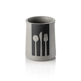 thumbnail of Besteckbehälter Nero, Ø 11 cm, Höhe 14,5 cm, schwarz, Beton, Ethylenvinylacetat