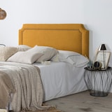 thumbnail of Tête de lit tapissée Leonor 140x60 cm Moutarde, Clous en Marron