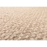 thumbnail of Panca HWC-K16, panca per sala da pranzo panca imbottita, schienale in tessuto/tessuto ciniglia metallo 160cm ~ crema-beige