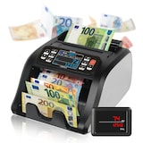 thumbnail of Jubula MV-300 Geldzählmaschine für gemischte Geldscheine | EUR USD GBP usw.| Falschgelderkennung UV MG IR usw. | Banknotenzähler
