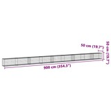 thumbnail of vidaXL Gabione mit Deckel 900x50x50 cm Verzinktes Eisen