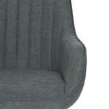thumbnail of Bürostuhl | HxBxT 87x58x58 cm | Sitzhöhe 46cm | Stoff/Textil mit Armlehne | Anthrazit | Drehstuhl Schreibtischstuhl Lehnstuhl