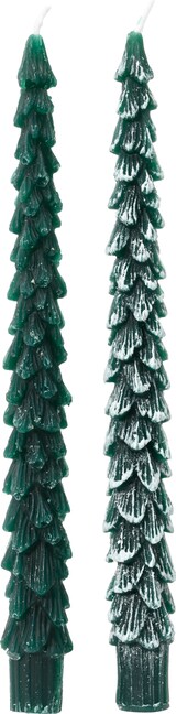 thumbnail of 2 Spitzkerzen Tannenbaum Weihnachtskerzen Stabkerzen Adventskerzen Tafelkerzen