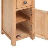 thumbnail of vidaXL Eckschrank 26x26x94 cm Massivholz Eiche