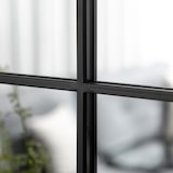 thumbnail of Espejo decorativo de pared 50x70 cm espejo de ventana de metal para salón dormitorio entrada estilo moderno negro