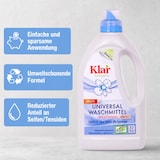 thumbnail of KLAR Universal Waschmittel Waschnuss flüssig 1,5 Liter für 20°C bis 95°C geeignet