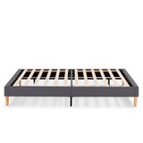 thumbnail of Base tapizada Aura 160x200 cm  Gris Oscuro, 30 cm Altura