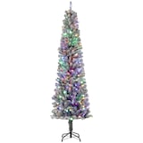 thumbnail of Árbol de Navidad 225 cm árbol de Navidad artificial con 220 luces LED de dos colores 519 ramas y soporte de acero árbol navideño para interior verde